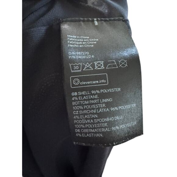 H&M Black Sleeveless High Neck Dress Size 6 EUR 36 Elastic Waist Midi - Picture 5 of 7